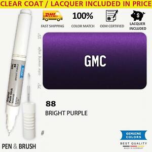 88 Purple Touch Up Paint for GMC # 327D BRIGHT PURPLE Pen Stick Scratch Chip Fix
