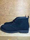 Coach Men's Ankle Chukka Pull On Chelsea Style Boots Black Suede Size 13D