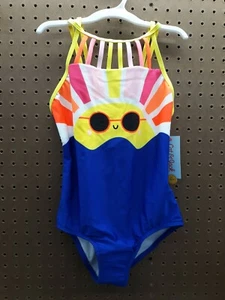 NWT Cat & Jack One Piece Sunshine Swimsuit Size Large Plus - Picture 1 of 2