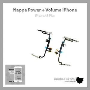 Power Flash Micro Volume Tischdecke für iPhone 8+ mit vorverlöteter Metallhalterung - Bild 1 von 2