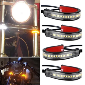 4x Flexible LED Fork Tail Brake Strip Light For Honda Goldwing GL 1200 1500 1800 - Picture 1 of 12