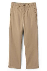 Lands' End Boys Iron Knee Chino Twill Cadet School Uniform Pants - Youth Boys - Picture 1 of 14