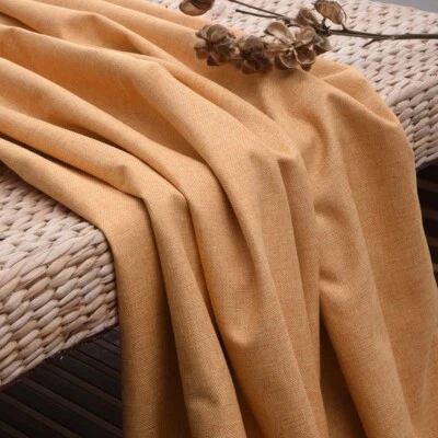 100x220cm Cotton Linen Fabric Plain Solid TableCloth Sofa Bed Clothes DIY Sewing - Image 1 of 4