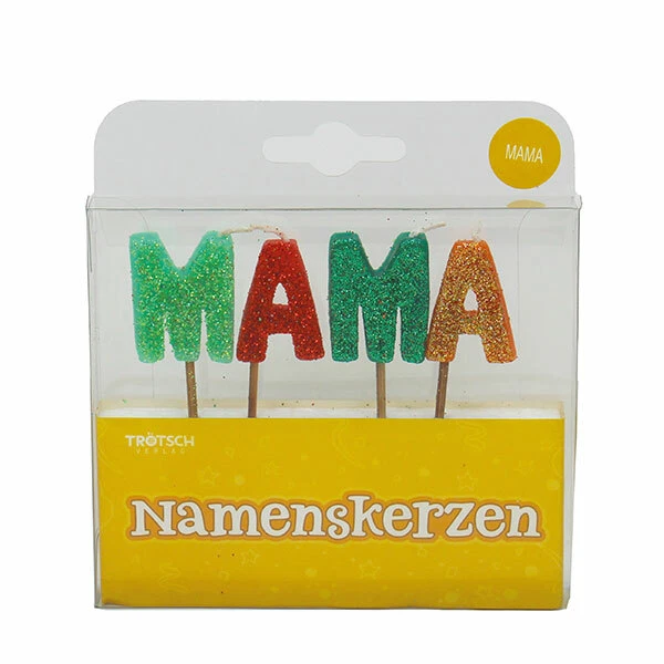 242801 Namenskerze Mama 11x10x2cm Geschenkidee zum Muttertag Geburtstagskerze - Bild 1 von 1