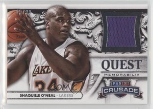 2013-14 Panini Crusade Quest Memorabilia /99 Shaquille O'Neal #61 HOF