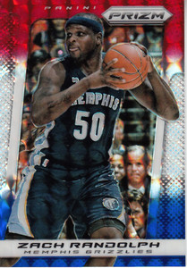 2013-14 Panini Prizm Prizms Red White and Blue Mosaic #2 Zach Randolph - NM-MT