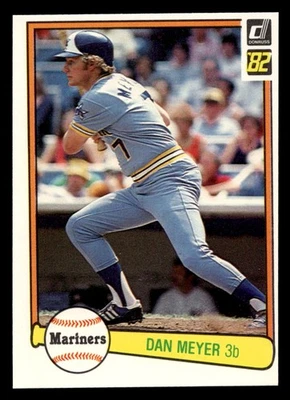 1982 Donruss Dan Meyer #176 Seattle Mariners - Image 1 of 2