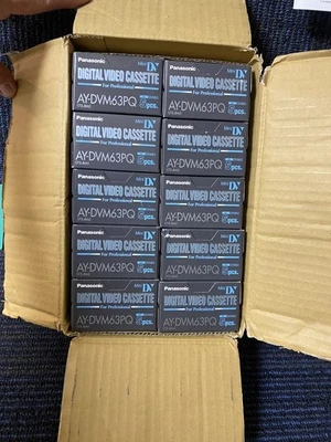 Casetes de video digital Panasonic AY-DVM63PQ Mini DV NUEVOS (50 cantidades) SELLADOS Foto 1 de 3