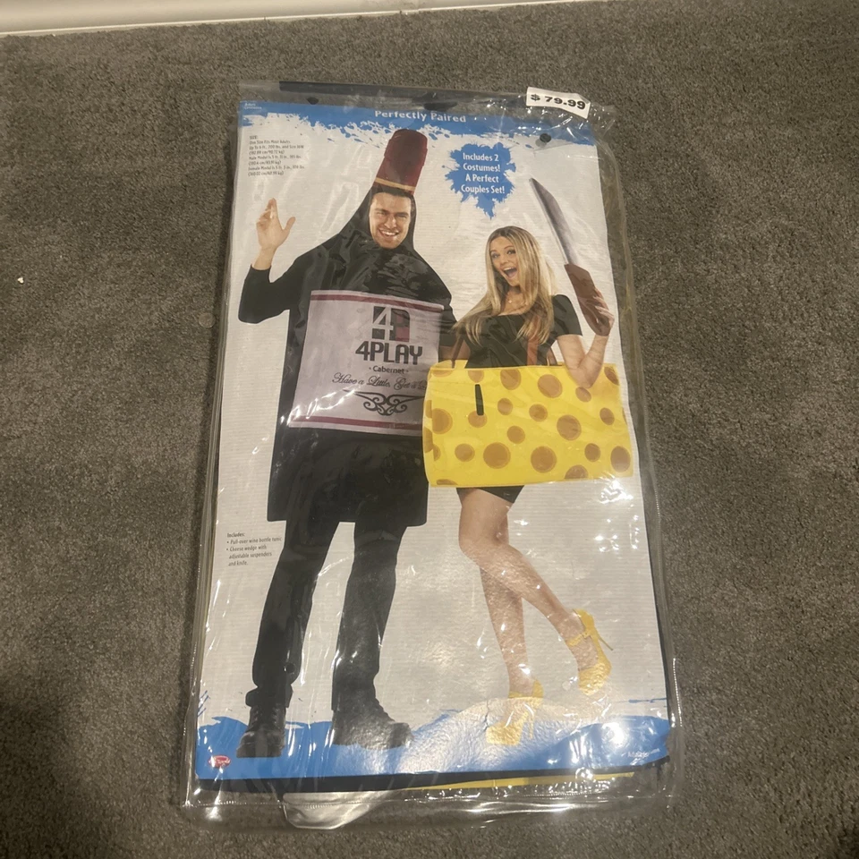 Wine and Cheese Couple Costume - Image 1 of 3