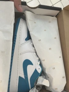 Jordan 1 Low Aquatone Size 6y Ds - Picture 1 of 6