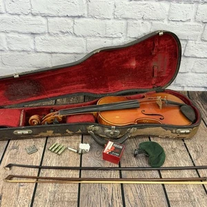Antique Violin Eduard Reichert Dresden Tone Violin Style IV no 19 Dodd Bow Case - Picture 1 of 24