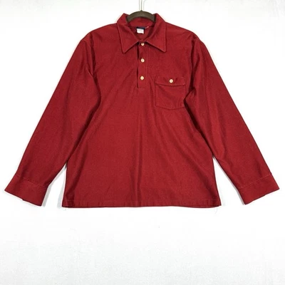 Camisa de terciopelo vintage para hombre manga media larga cuello de daga JC Penney tienda para hombre Foto 1 de 4