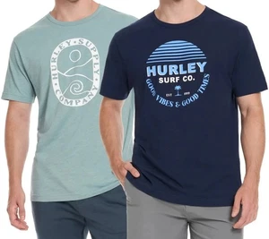 Hurley Herren T-Shirt dunkelblau/LT blau 2er Pack Graphic XXL - Bild 1 von 3