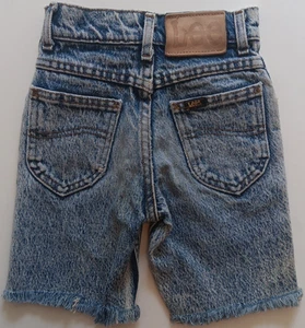 Vintage Lee Riders 6 Slim Acid Wash Cutoff Jorts Denim Shorts Union Made USA - Picture 1 of 13