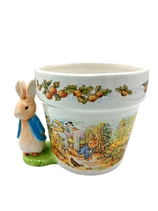 Ceramic Peter Rabbit Planter by Beatrix Potter 1997 Teleflora - Picture 1 of 15