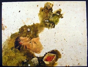 Andrew Wyeth Gravure Print BERRY PICKER, Drawing for Distant Thunder The Farm - Picture 1 of 2