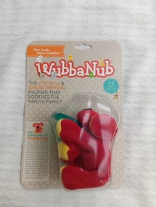 WubbaNub Baby Pacifier Plush Red Puppy Dog Silicone Soother NIP - Picture 1 of 5