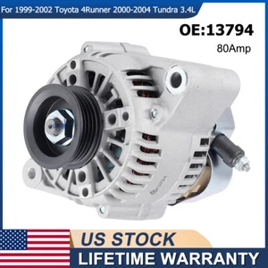 Alternator 13794 For 1999-2002 Toyota 4Runner 2000-2004 Tacoma Tundra V6 3.4L - Picture 1 of 6