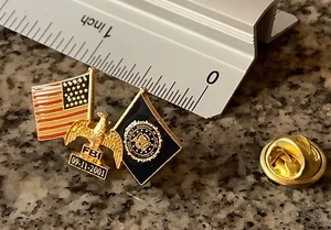 Original FBI Issued 9-11 Service Lapel Pin Awarded by Dir Mueller to Employees - Picture 1 of 6