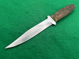 ๐ฏ 1920-1930 "SUPER RARE" GERMAN TELL PIG STICKER BEAUTIFUL BONE" Hunting Knife - Picture 1 of 13