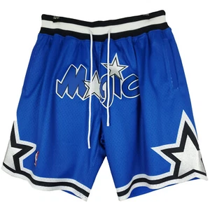 Just Don Orlando Magic Mitchell & Ness NBA L Large Shorts Blue Black White New - Picture 1 of 9