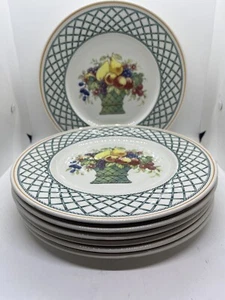 Set Of 11 Villeroy & Boch Basket Salad Plates EUC - Picture 1 of 12