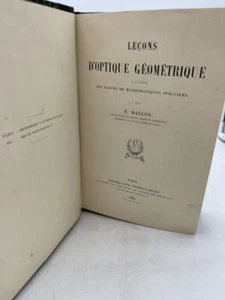 Leçons d'optique géométrique à l'usage des élèves de mathé - Picture 1 of 1