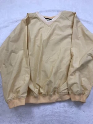Preswick & Moore Mens XL Golf Pullover Windbreaker V-Neck Zip Pockets 2793 - Image 1 of 4