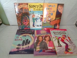 Lot of (6) Scholastic - Softcover Chapter Books  - Spy, Nancy Drew, Never Girls - Picture 1 of 1