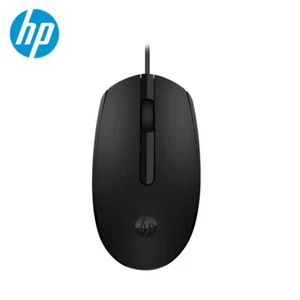 HP M10 Wired Optical USB Mouse Business Office Mini Mouse Laptop--Black - Afbeelding 1 van 4