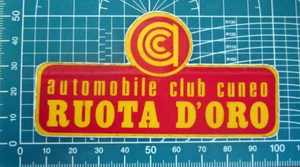 AUTOMOBILE CLUB CUNEO RUOTA D'ORO ADESIVO STICKER KLEBER VINTAGE ORIGINAL NEW - Imagen 1 de 2