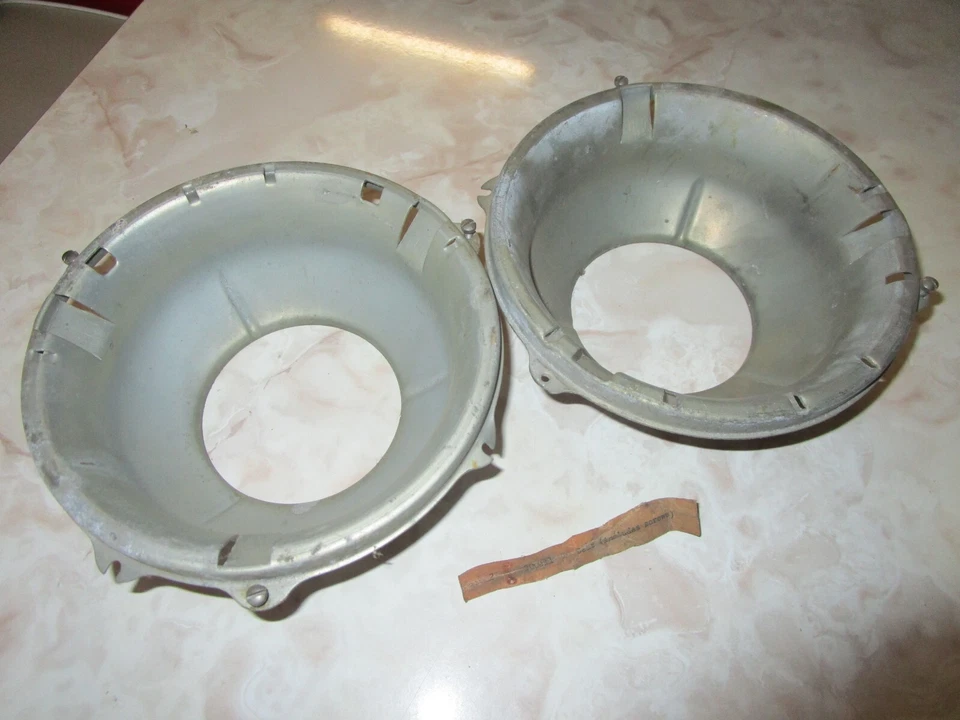 2 NOS Headlight Unit Seats 1947 1948 49 50 Kaiser & Frazer 1951 Henry J, 200811 - Image 1 of 4