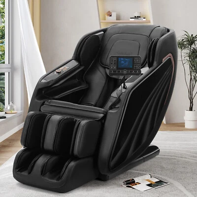 Nueva silla reclinable de masaje de cuerpo completo gravedad cero SL-Track, calefacción, rodillo para pies Foto 1 de 4