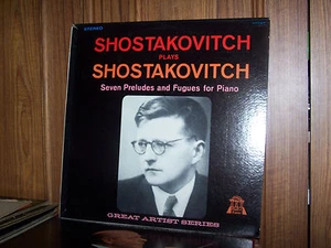 Shostakovitch Plays Shostakovitch~Seven Preludes and Fugues LP HOFS 517 EX/EX - Picture 1 of 6