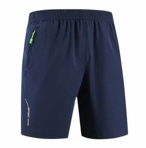 Mens Stretch Outdoor Quick Dry Elastic Waist Drawstring Sports Shorts w/Pockets - Picture 1 of 18