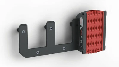 NEWGROUND DESIGNS Akku Wandhalterung Bosch 18V Professional Blau / ProCore Halter Akku-Halterung