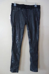 Siwy Hannah Slim Pants Gray with Black Sequins Sizes 24, 26, 27 NWT - Picture 1 of 6