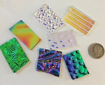 Surtido de vidrio de 1 onza mezcla dicroica 90 COE negro y transparente - ¡Bonito! Foto 1 de 2