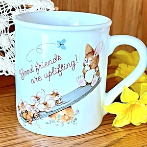 Good FRIENDS Hallmark Tasse Vintage Hase Mäuse - Bild 1 von 7