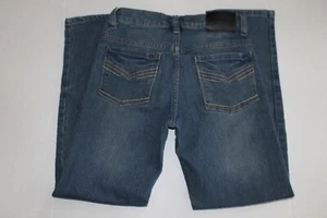 Boys Steve's Jeans 12 Dark Blue Straight Jeans Stretchy - Picture 1 of 11