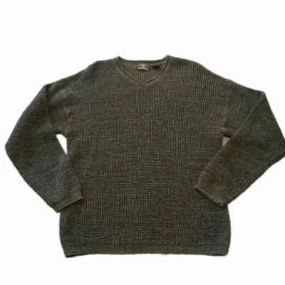 Suéter De Colección Años 90 American Eagle Outfitters Para Hombres Grande Desteñido Mármico Tejido Foto 1 de 4