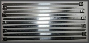 L24299 Band It Band Fast w/Clip 201 SS 1/2" x .030" x 18" Lot of 90 - Picture 1 of 9