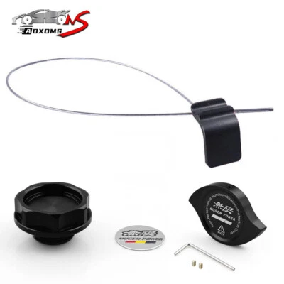 Black Oil Filler Cap+ Radiator Cap+ Oil Dipstick For Honda Acura K24 K Series - image 1 of 4