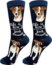 E&S Pets Pet Lover Socks, Life is Better with a Jack Russell, One size fits most