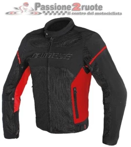 Chaqueta De Moto Dainese Air Frame D1 Tex Negra Roja Primavera Verano - Imagen 1 de 1