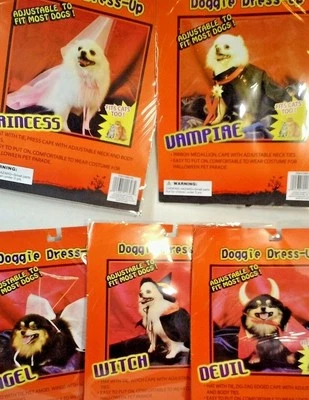 Disfraz Halloween Perro/Gato Talla 1 Elección NUEVO EE. UU. Vendedor Ángel Diablo  Foto 1 de 4