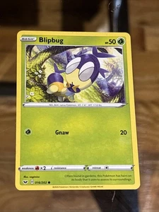 Pokémon Blipbug (016) Common SWSH01: Sword & Shield Base Set 016/202 - Picture 1 of 2