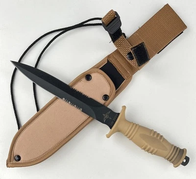 ARGENTINE ARMY YARARA BRAND 601 AIR ASSAULT REGIMENT DAGGER KNIFE W/SHEATH - NIB - Image 1 of 4