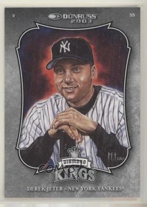 2003 Donruss Diamond Kings Derek Jeter #2 HOF - Picture 1 of 4