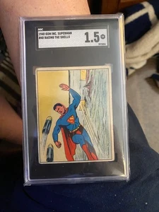 1940 Gum Inc. Superman Card #40 Racing the Shells SGC 1.5 - Picture 1 of 3
